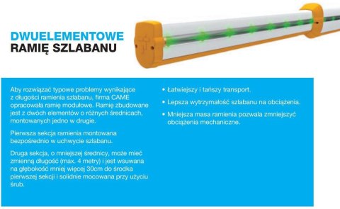 Szlaban CAME GARD GT8 - zestaw do 6 metrów Szlaban CAME GARD GT8 - zestaw do 6 metrów