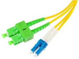 PATCHCORD ŚWIATŁOWODOWY SM 0,5M DUPLEX 9/125, SC/APC-LC/UPC 3.0MM