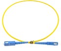 PATCHCORD ŚWIATŁOWODOWY SM 0,5M SIMPLEX 9/125, SC/UPC-SC/UPC PATCHCORD ŚWIATŁOWODOWY SM 0,5M SIMPLEX 9/125, SC/UPC-SC/UPC