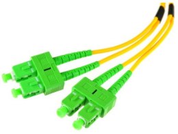 PATCHCORD ŚWIATŁOWODOWY SM 3M DUPLEX 9/125, SC/APC-SC/APC 3MM