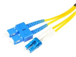 PATCHCORD ŚWIATŁOWODOWY SM SC/UPC-LC/UPC DUPLEX 0,5m