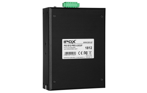 PXI-S12-P8G-U2G2F - switch przemysłowy gigabitowy PoE 8-port + 2 RJ45 + 2 SFP PXI-S12-P8G-U2G2F - switch przemysłowy gigabitowy PoE 8-port + 2 RJ45 + 2 SFP