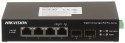 SWITCH POE DS-3T0506HP-E/HS 4-PORTOWY SFP Hikvision