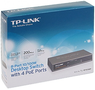 Switch PoE TL-SF1008P TP-LINK 8-PORTOWY Switch PoE TL-SF1008P TP-LINK 8-PORTOWY