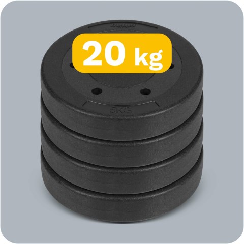 Zestaw obciążeń bitumicznych 4x5kg, otwór 31mm, REBEL ACTIVE Zestaw obciążeń bitumicznych 4x5kg, otwór 31mm, REBEL ACTIVE