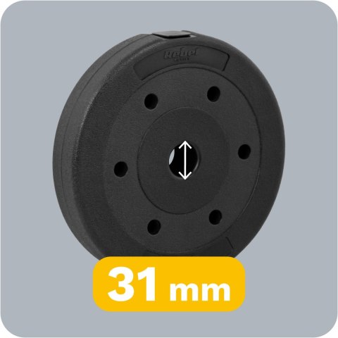 Zestaw obciążeń bitumicznych 4x5kg, otwór 31mm, REBEL ACTIVE Zestaw obciążeń bitumicznych 4x5kg, otwór 31mm, REBEL ACTIVE